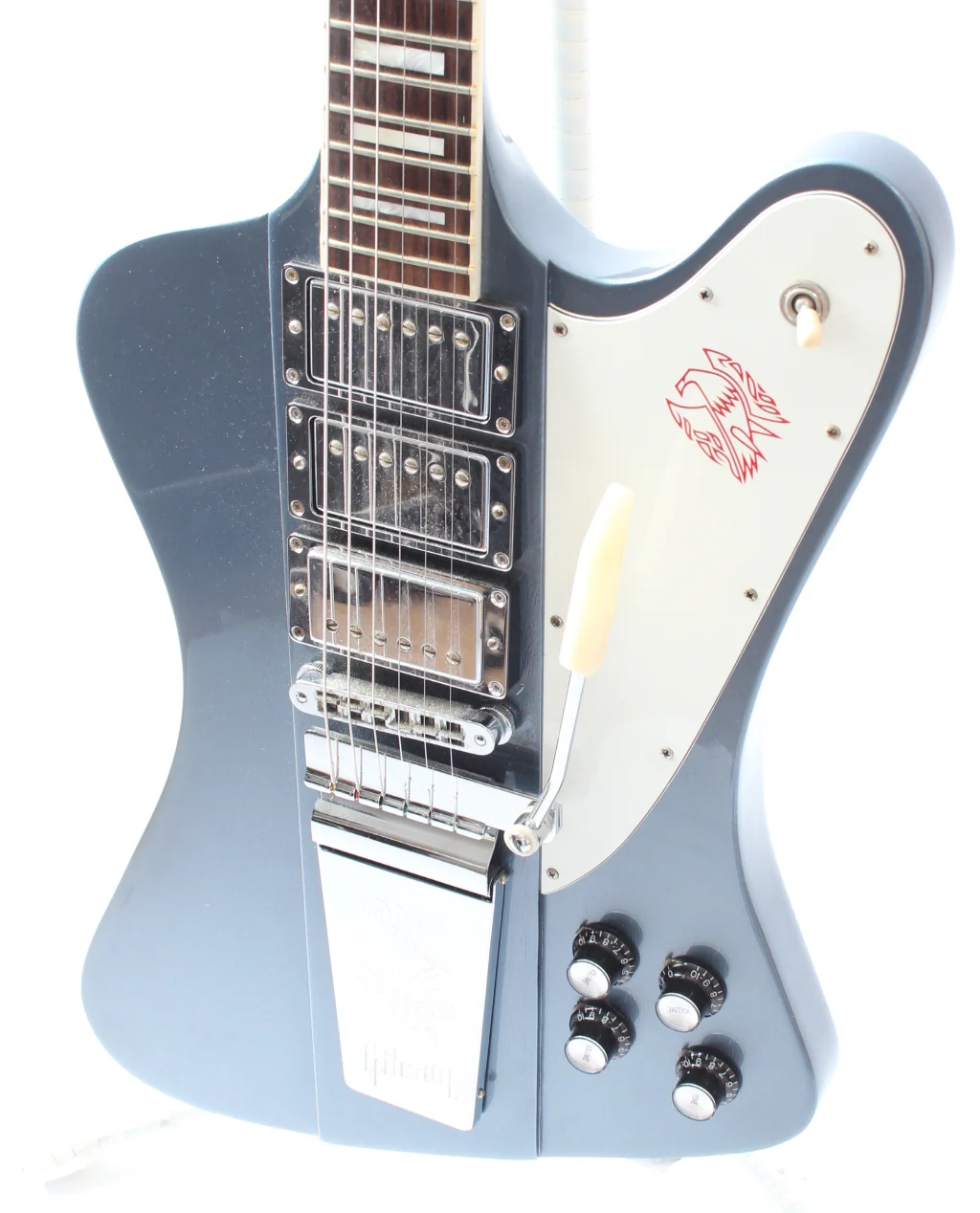 2015 Gibson Firebird VII Reissue Triple Humbuckers blue mist - Image 3