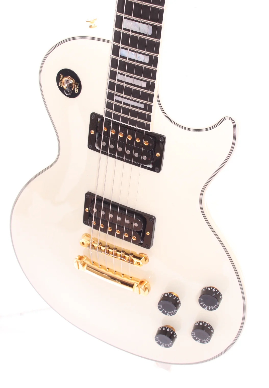 2015 Gibson Les Paul Custom Shop Axcess Stopbar alpine white - Image 3