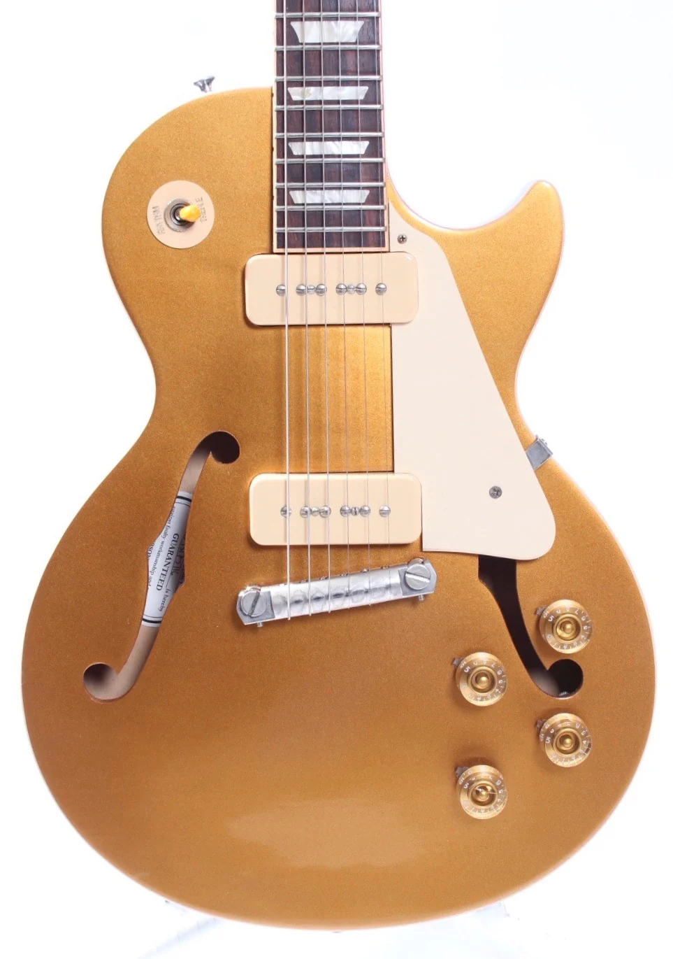 2015 Gibson Memphis ES Les Paul P-90 wraparound goldtop - Image 2