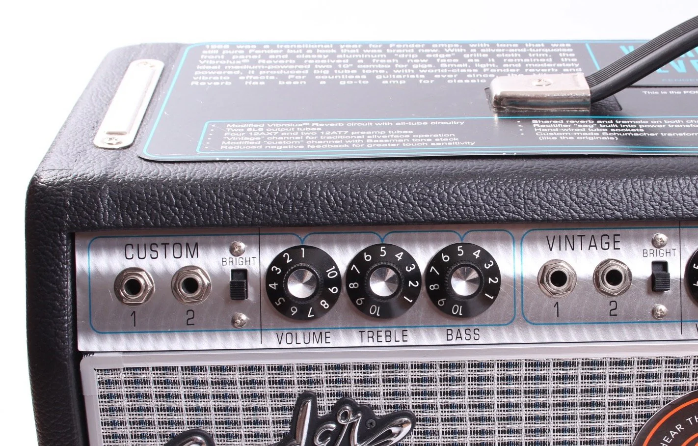 2016 Fender Vibrolux Reverb Amp - Image 3