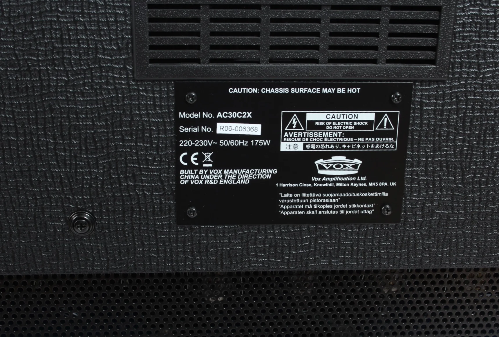 2016 Vox AC30C2X Custom black - Image 10