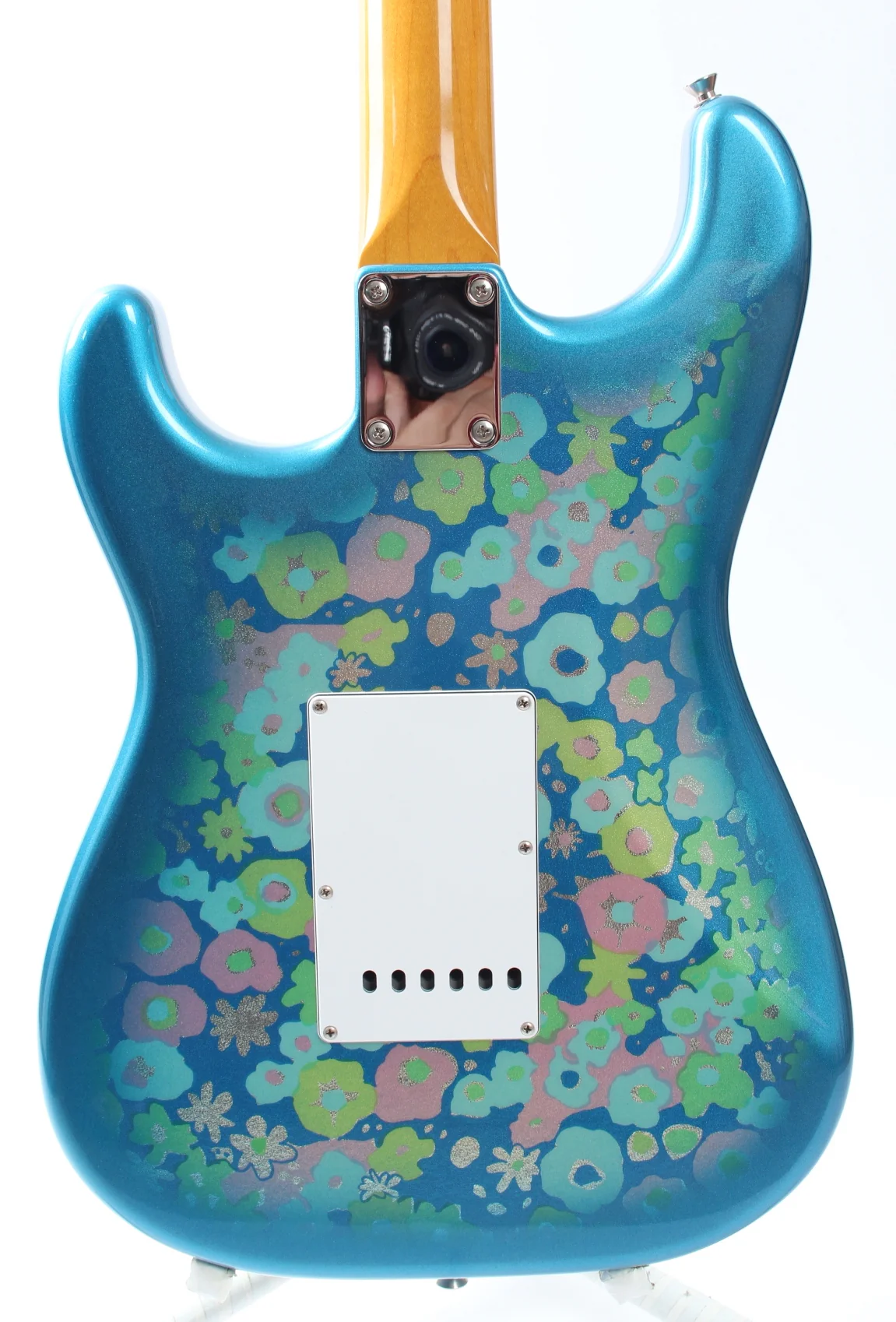 2017 Fender Stratocaster Traditional 60s blue flower - Image 7