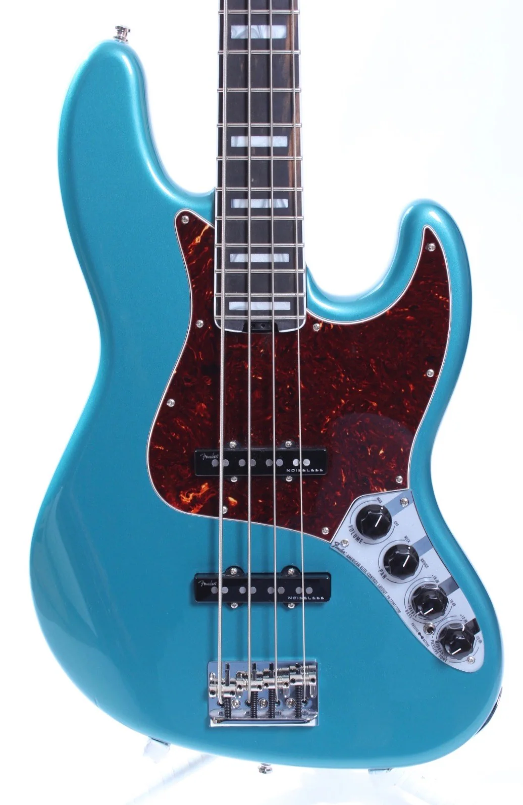 2018 Fender American Elite Jazz Bass ocean turquoise metallic - Image 2