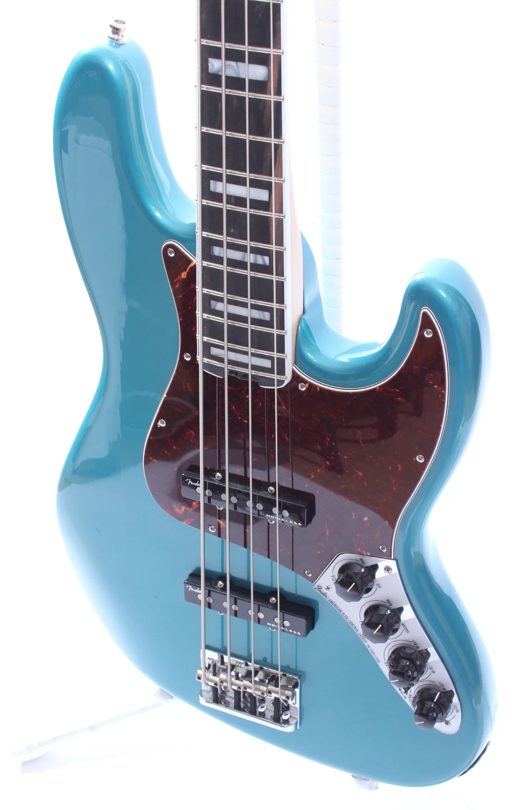 2018 Fender American Elite Jazz Bass ocean turquoise metallic - Image 3