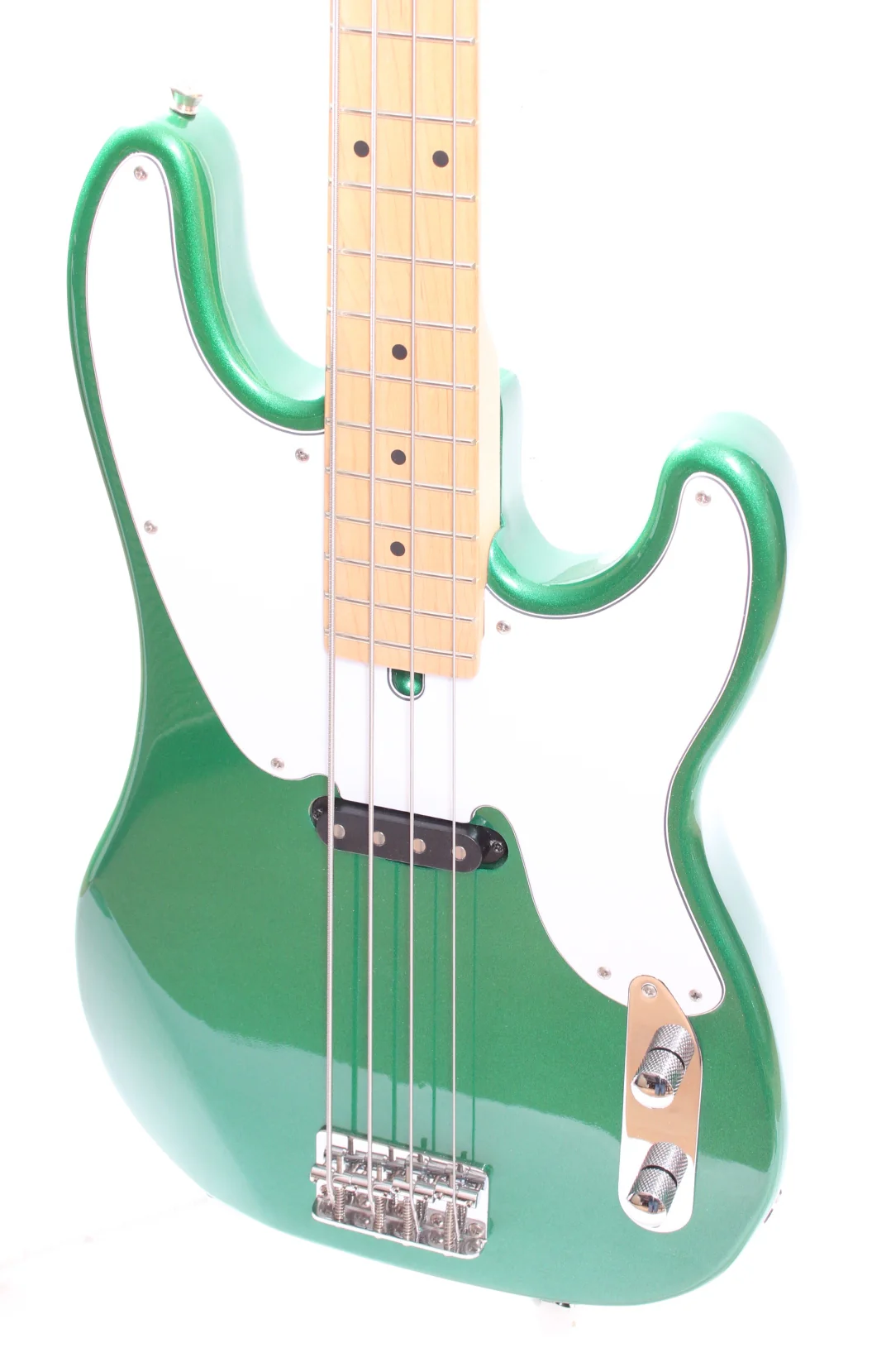 2019 Bacchus Telecaster Bass metallic green - Image 3