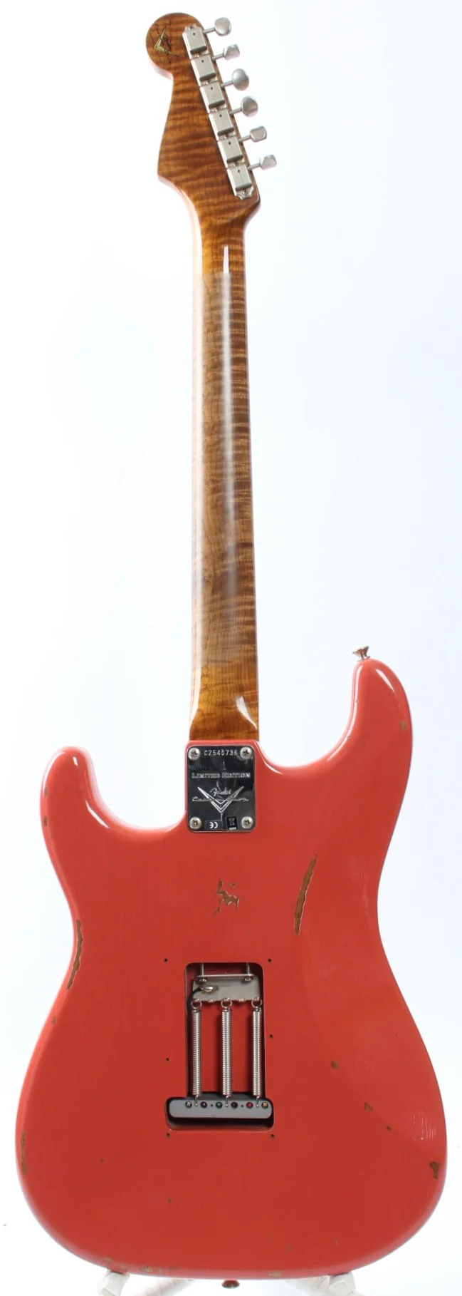 2019 Fender Custom Shop LTD Roasted Tomatillo Strat Relic fiesta red - Image 6