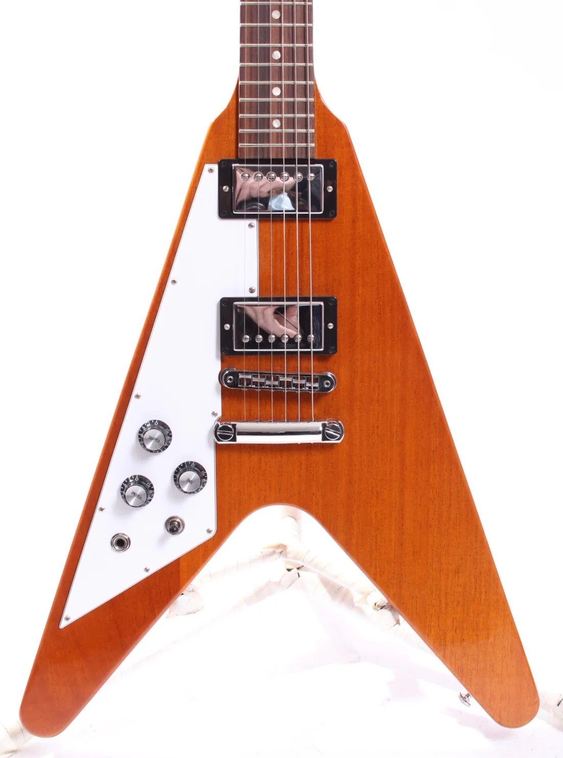 2019 Gibson Flying V lefty antique natural - Image 2