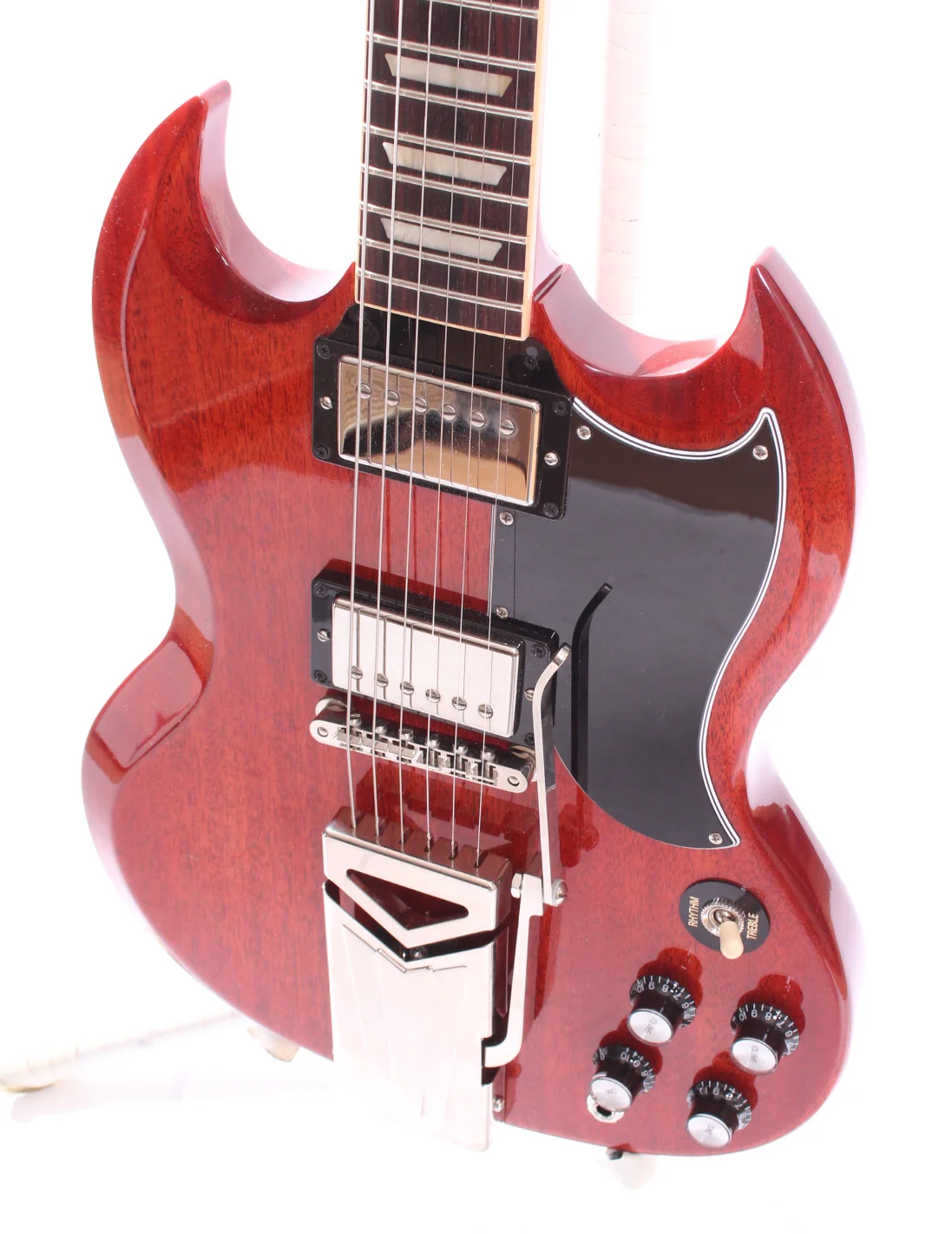 2019 Gibson SG Standard 61 Sideways Vibrola cherry red - Image 3