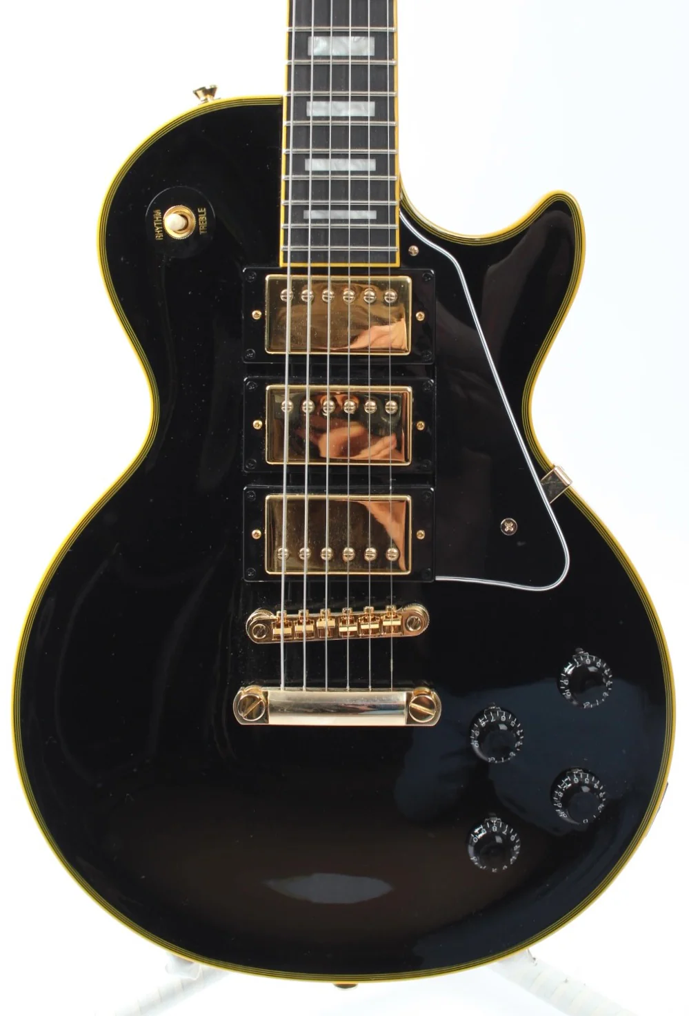 2020 Epiphone Joe Bonamassa Black Beauty Les Paul Custom ebony - Image 2