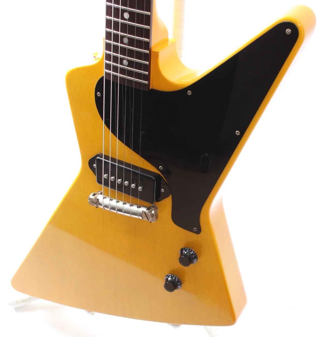 2020s Custom Explorer Les Paul Junior tv yellow - Image 3