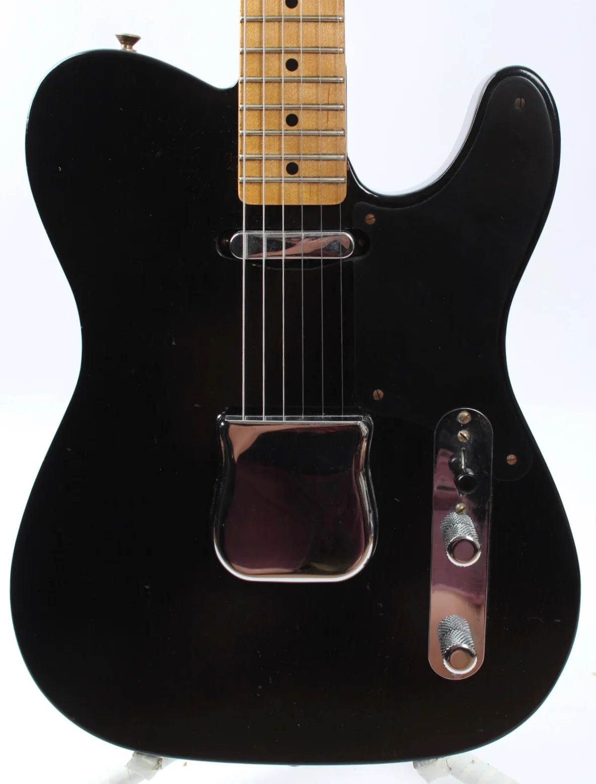 2021 Fender Custom Shop Ltd Roasted Pine Double Esquire Relic black - Image 2