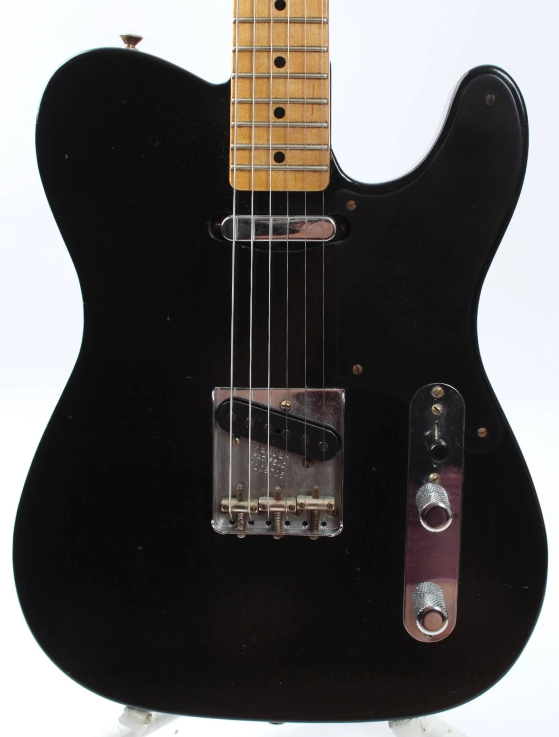 2021 Fender Custom Shop Ltd Roasted Pine Double Esquire Relic black - Image 4
