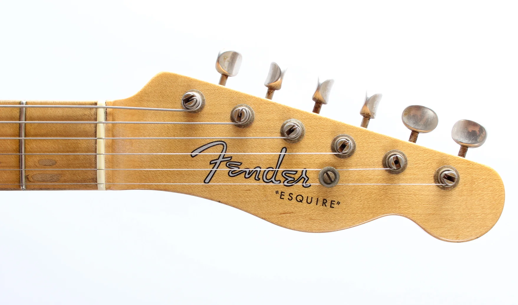 2021 Fender Custom Shop Ltd Roasted Pine Double Esquire Relic black - Image 7