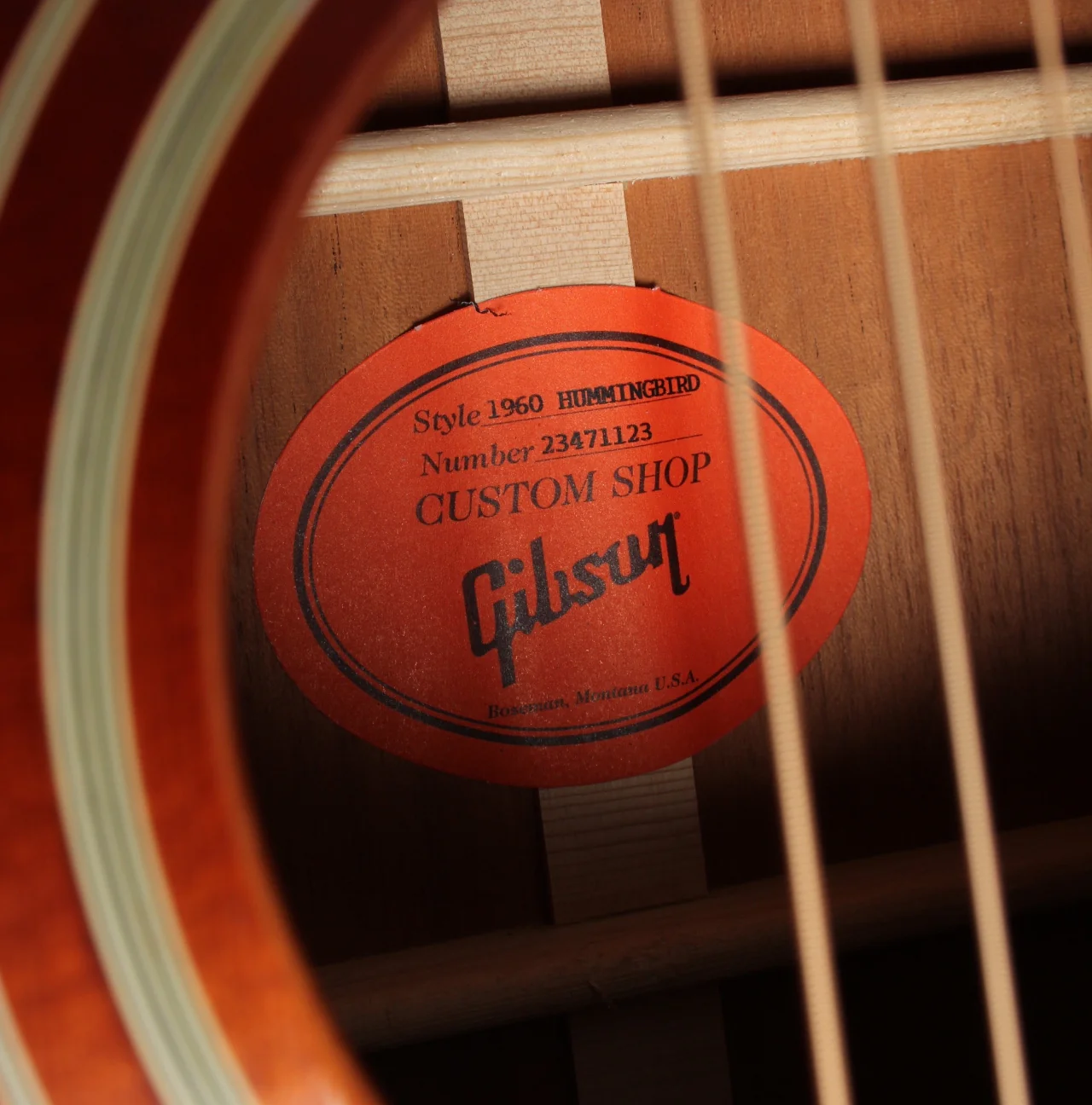 2021 Gibson Historic 1960s Hummingbird cherry sunburst - Image 11