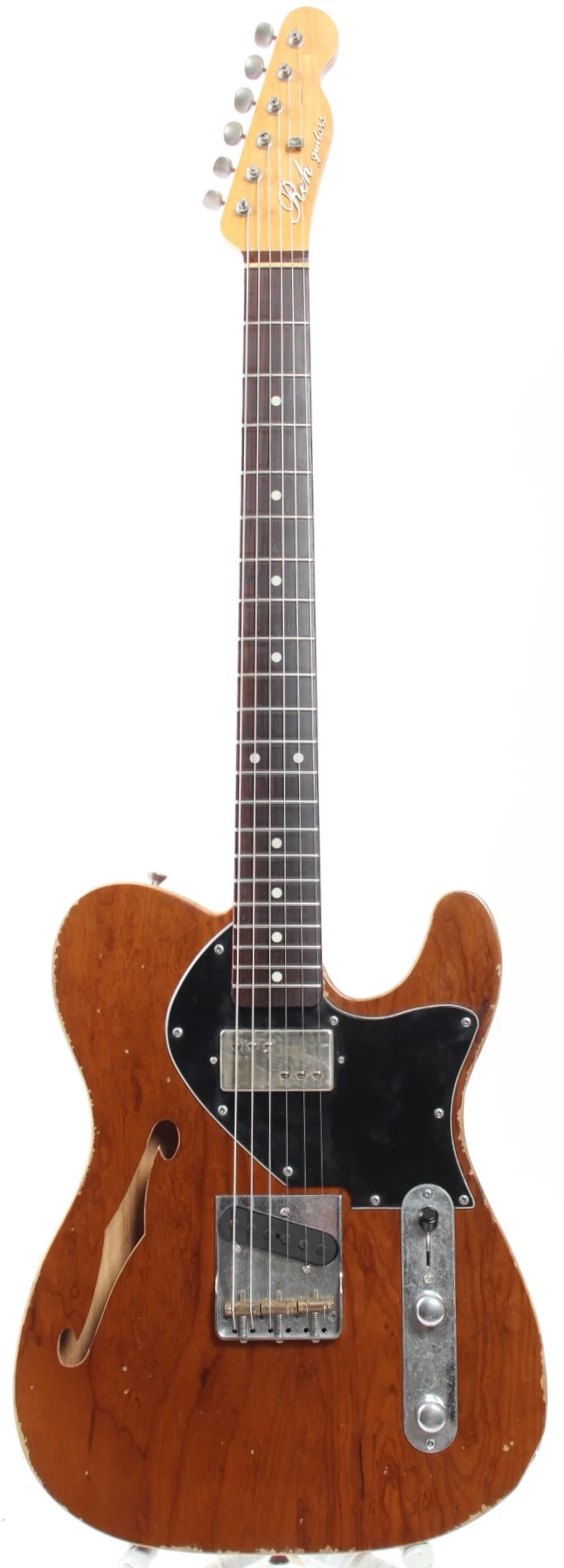 2021 Reh Telecaster Thinline TH Bordeaux Bucker natural