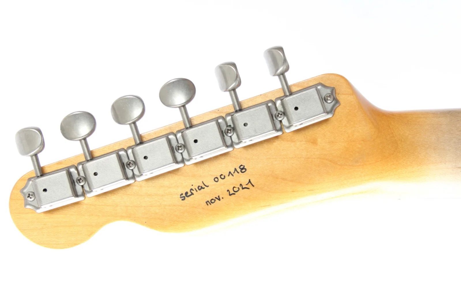 2021 Reh Telecaster Thinline TH Bordeaux Bucker natural - Image 10