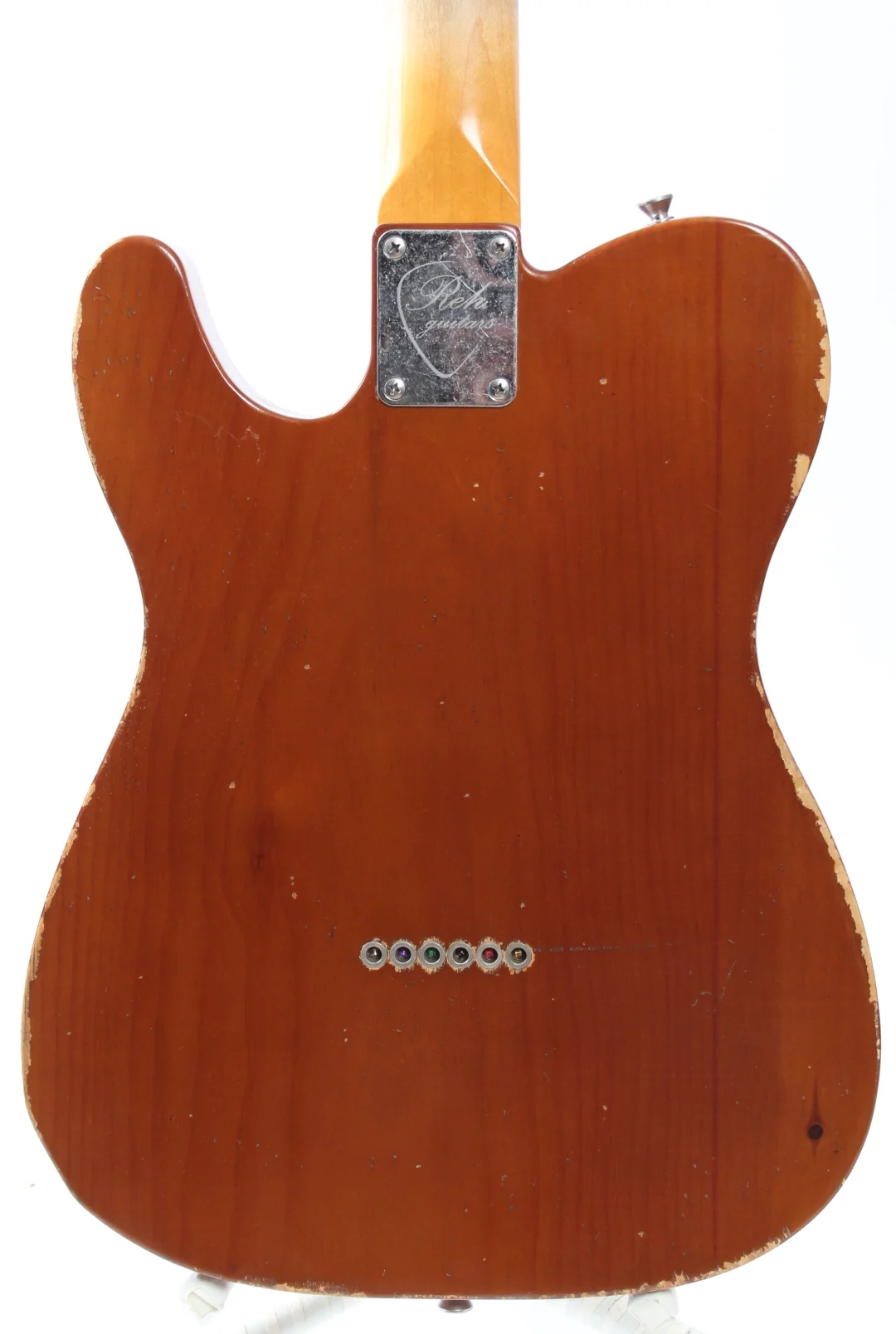 2021 Reh Telecaster Thinline TH Bordeaux Bucker natural - Image 7
