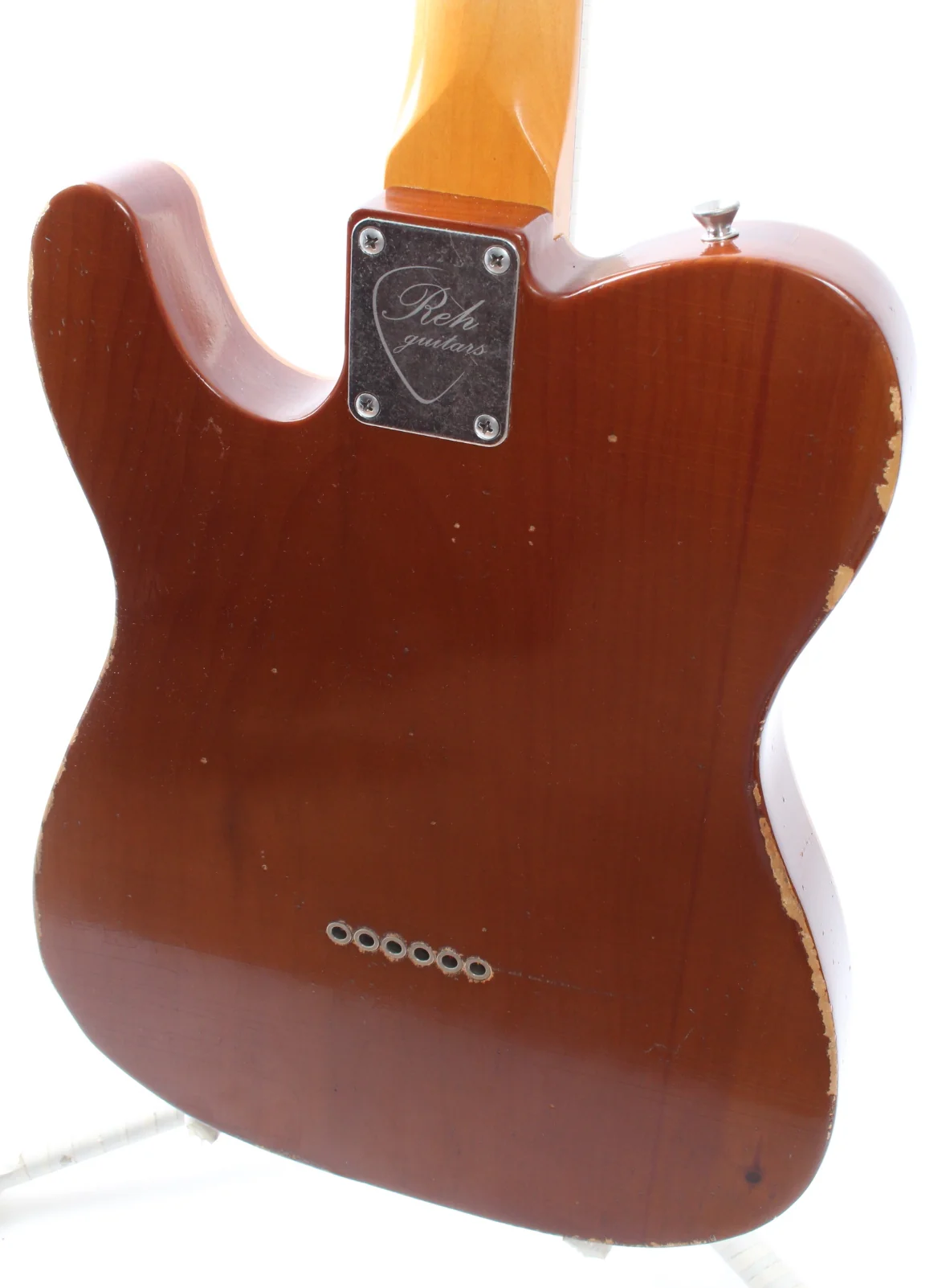 2021 Reh Telecaster Thinline TH Bordeaux Bucker natural - Image 8