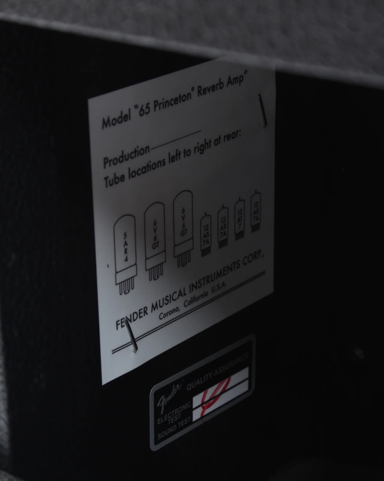 2022 Fender 65 Princeton Reverb blackface - Image 6