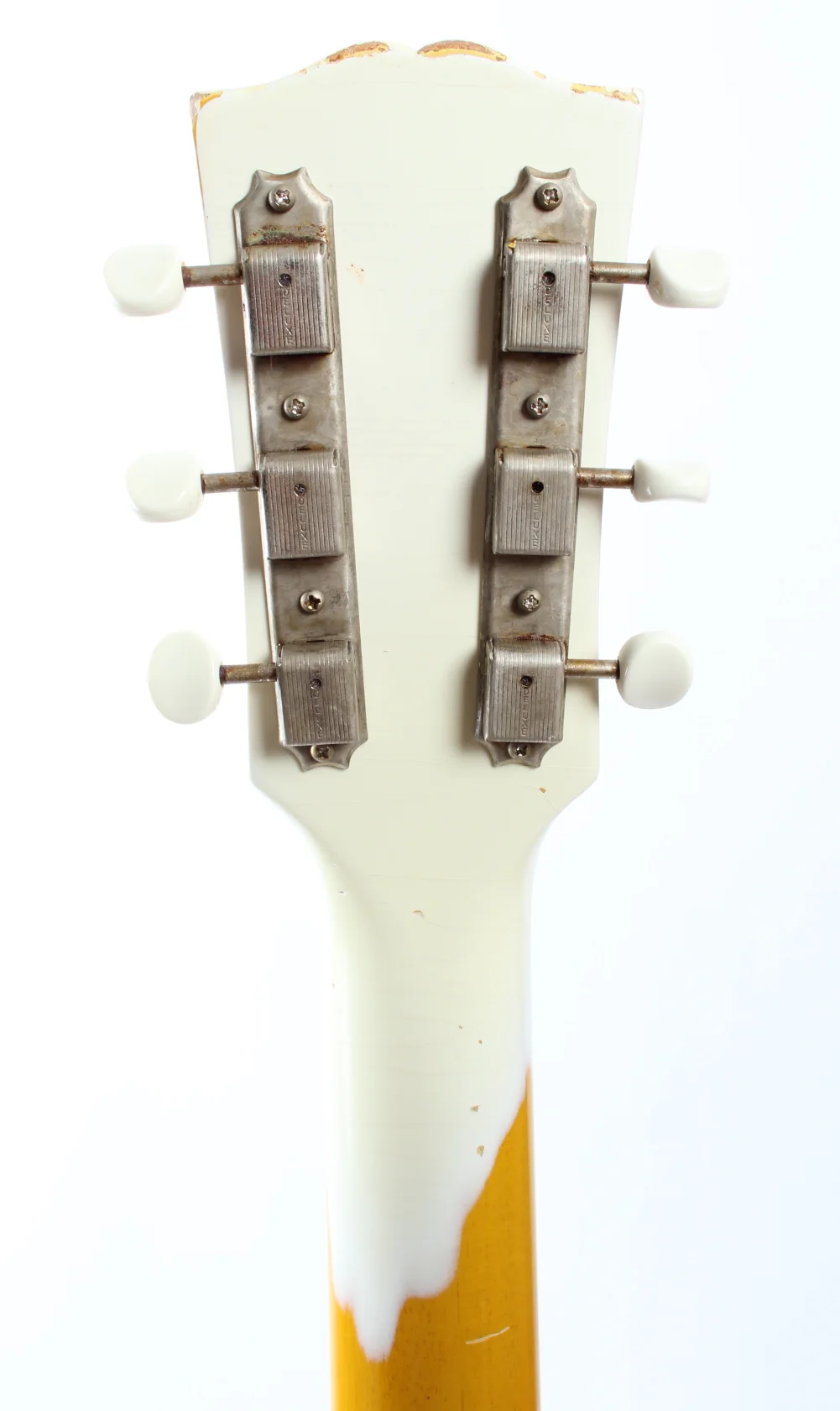 2023 Custom Les Paul Junior polaris white over tv yellow - Image 10