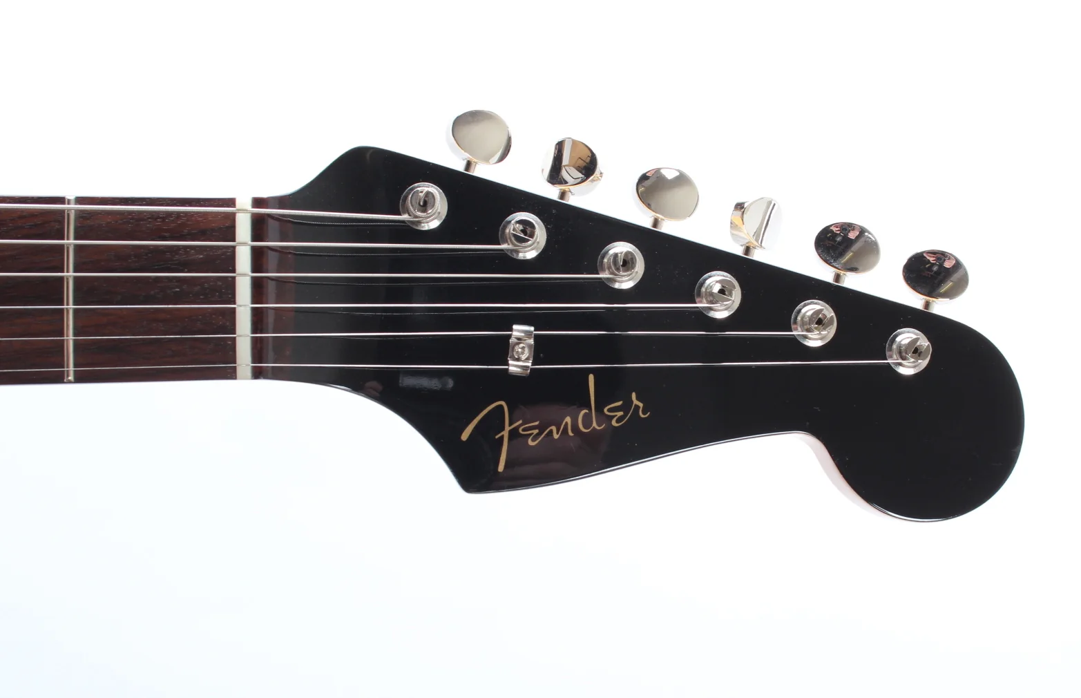 2023 Fender Stratocaster Traditional 60s II black matching headstock - Image 5