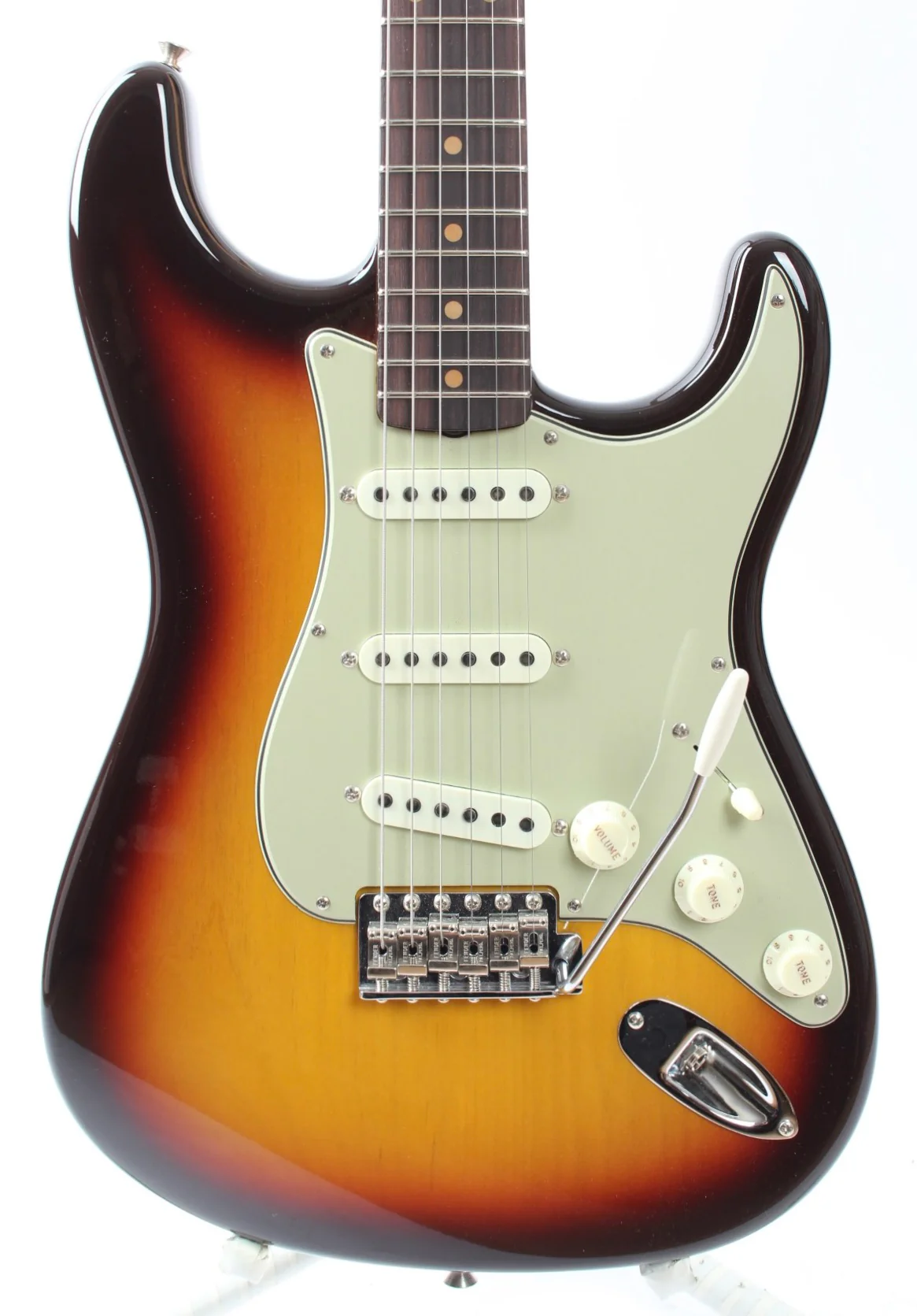 2023 Fender Vintage Custom 1959 Strat chocolate three-tone sunburst - Image 2