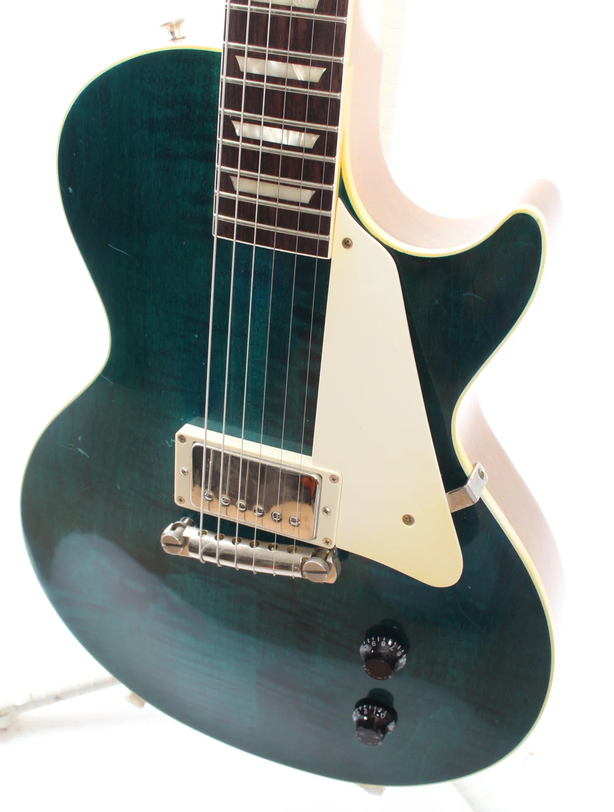 2026 Custom Les Paul Standard Junior translucent blue - Image 3