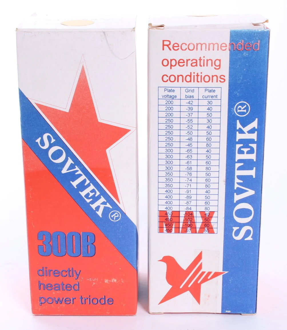 1995 Sovtek 300B NOS Tube Matching Duet 54MA / 5.8mA/V. - Image 5