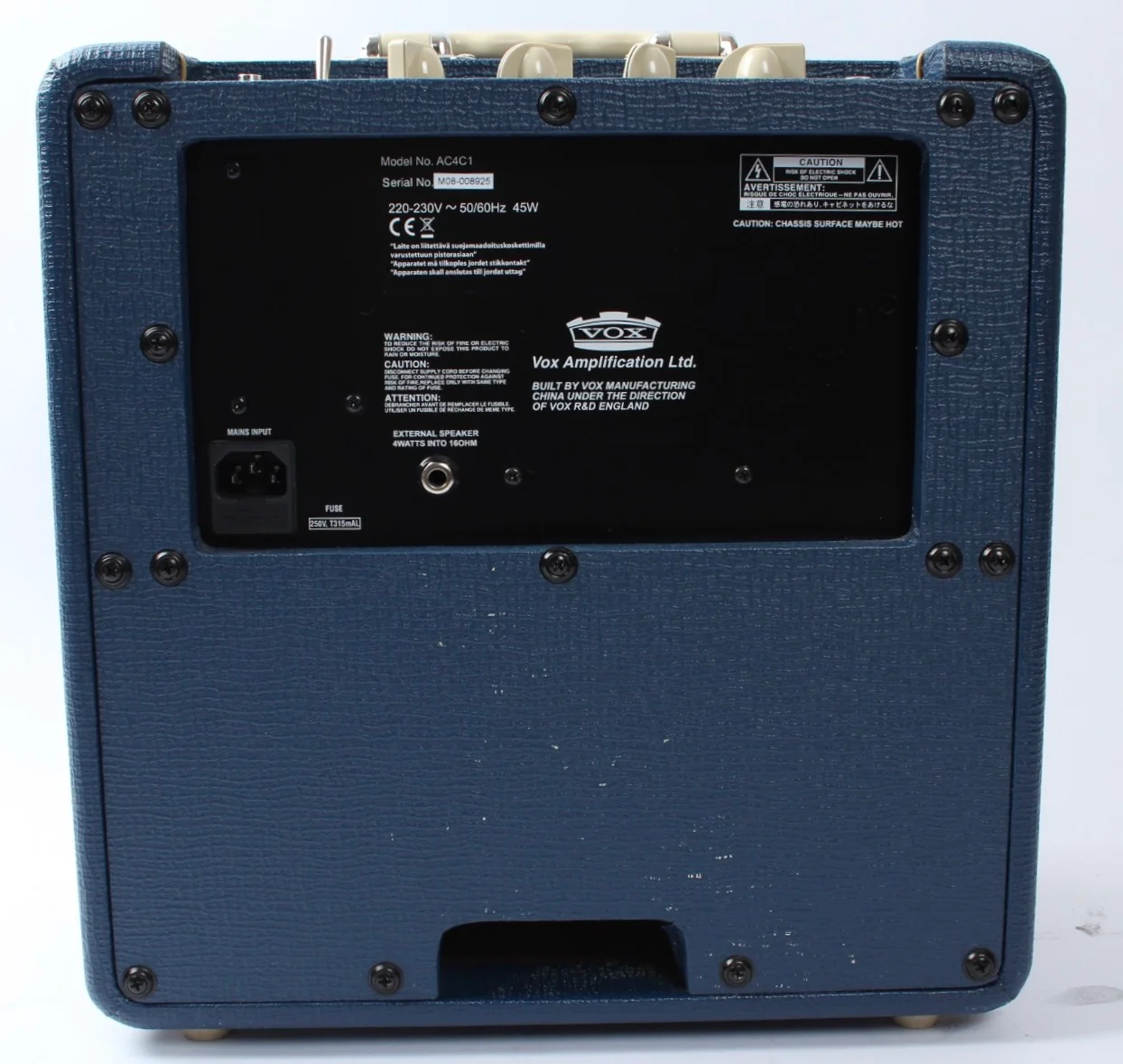 Ca. 2008 Vox AC4C1 blue - Image 3