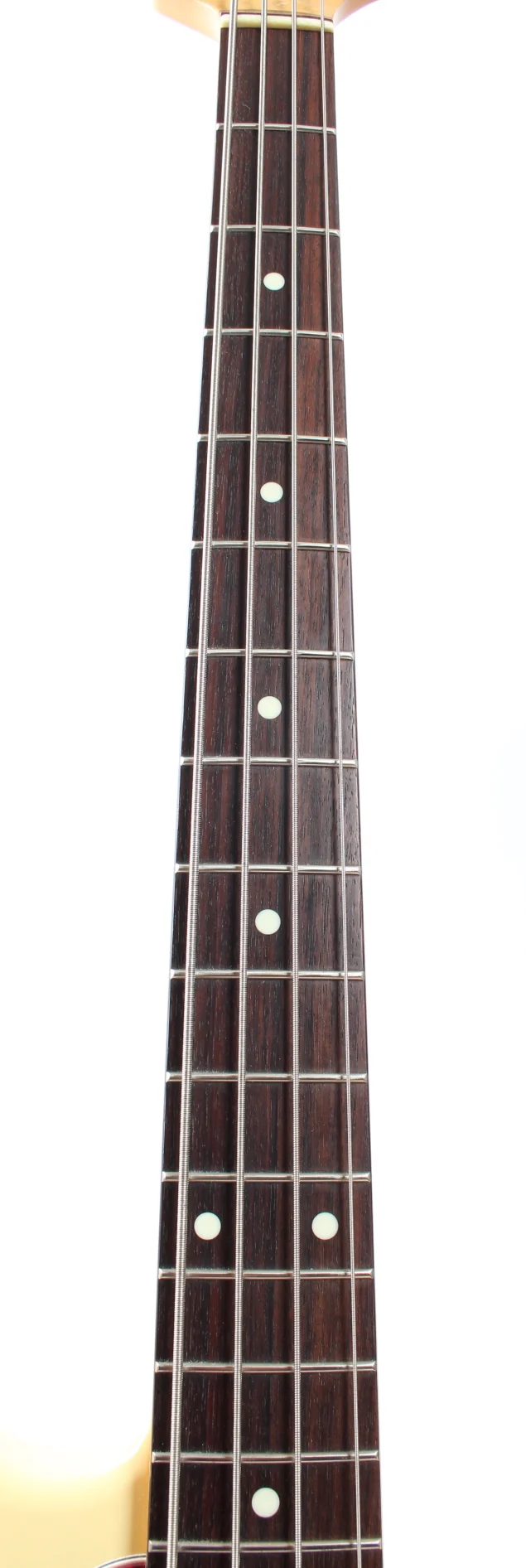 2019 Fender Mustang Bass Hybrid vintage white - Image 4
